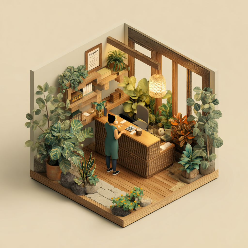 Йога студія інтер'єр